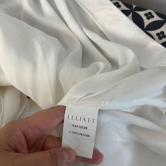 Elliatt Saronic One-Shoulder White Mini Cocktail Dress Size S - Picture 10 of 11